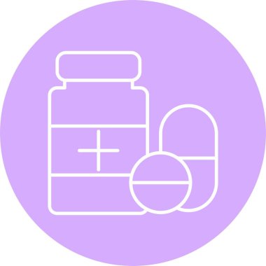 İlaç Hattı Çemberi Simgesi