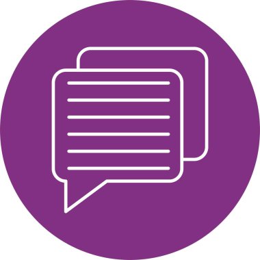 Sohbet Satırı Çemberi Simgesi