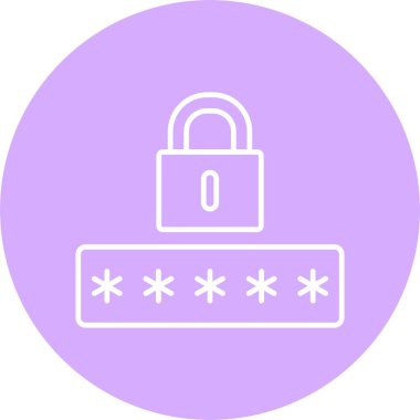 Parola Satırı Çemberi Simgesi