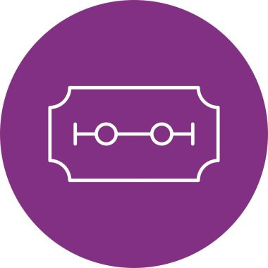 Jilet Çizgisi Çemberi Simgesi