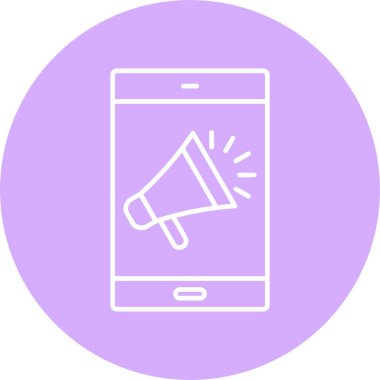 Pazarlama Satırı Çemberi Simgesi