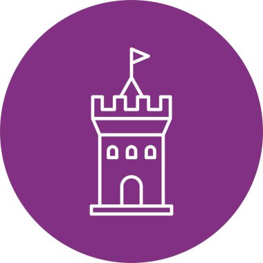 Kale Çizgisi Çemberi Simgesi