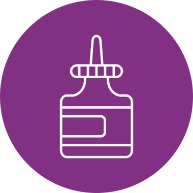 Yapıştırıcı Satırı Çemberi Simgesi