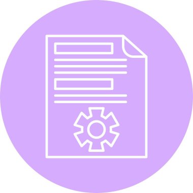 Proje Yönetimi Satır Çemberi Simgesi