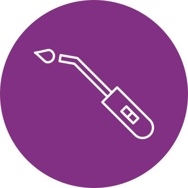 Soba Işığı Çizgisi Çemberi Simgesi