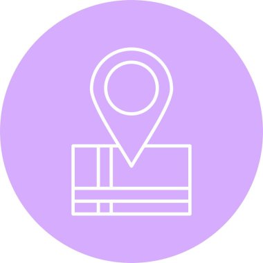 Harita Konum Satırı Çemberi Simgesi