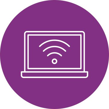 İnternet Bağlantısı Satır Çemberi Simgesi