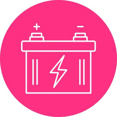 Araba Pili Hattı Çemberi Simgesi