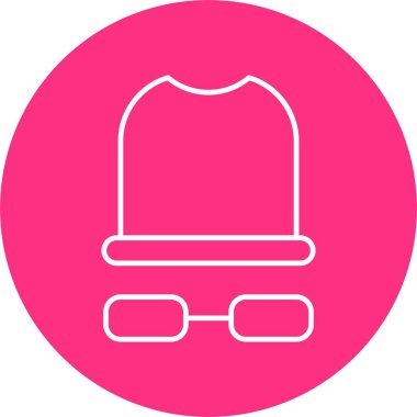 Beyaz Şapka Satır Çemberi Simgesi