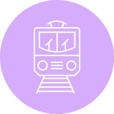 Tren Satırı Çemberi Simgesi