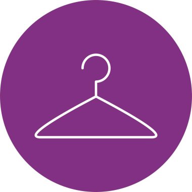 Kumaş Askı Çizgisi Çemberi Simgesi