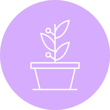 Bitki Çizgisi Çemberi Simgesi