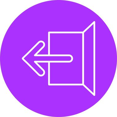 Çıkış Satırı Çemberi Simgesi