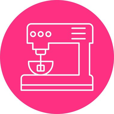 Elektrik Karıştırıcı Satır Çemberi Simgesi