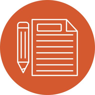 Kağıt Satırı Çemberi Simgesi