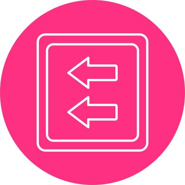 Hızlı Ters Satır Çemberi Simgesi