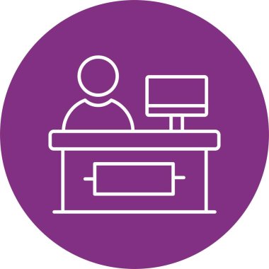 Kasiyer Hattı Çemberi Simgesi