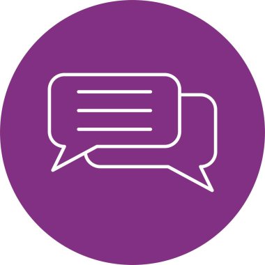 Sohbet Satırı Çemberi Simgesi