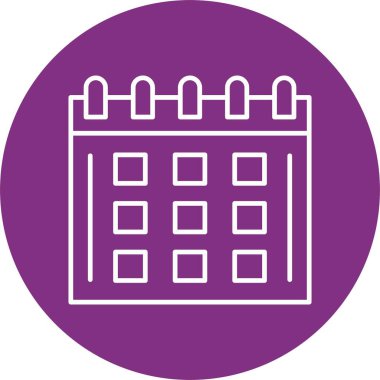 Takvim Satırı Çemberi Simgesi