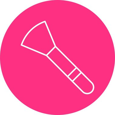 Makyaj Fırçası Satır Çemberi Simgesi