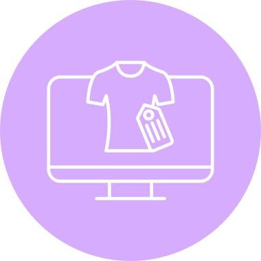 Çevrimiçi Çember Alışveriş Hattı Çemberi Simgesi