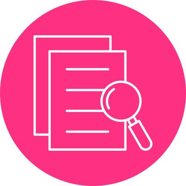 Veri Toplama Satır Çemberi Simgesi