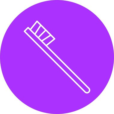 Diş fırçası Satırı Çemberi Simgesi