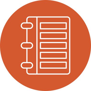 Günlük Satırı Çemberi Simgesi