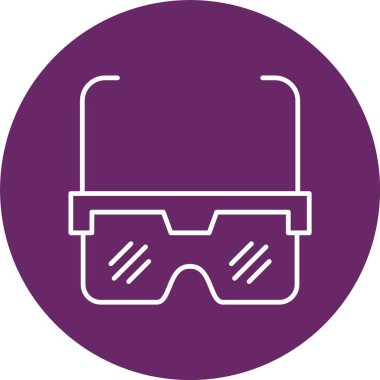 Göz Koruyucusu Satırı Çemberi Simgesi