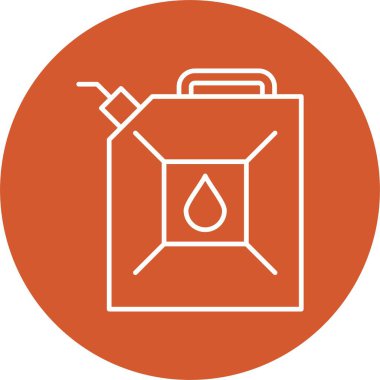 Benzin İstenen Satır Çemberi Simgesi