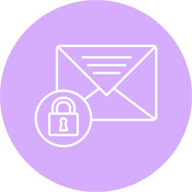 Özel İleti Satırı Çemberi Simgesi