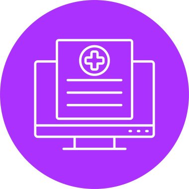 Bilgisayar Satırı Çemberi Simgesi