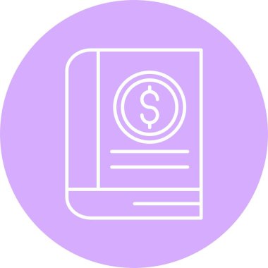 Muhasebe Satırı Çemberi Simgesi