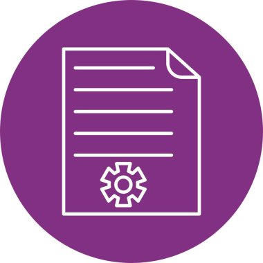 Rapor Satırı Çemberi Simgesi