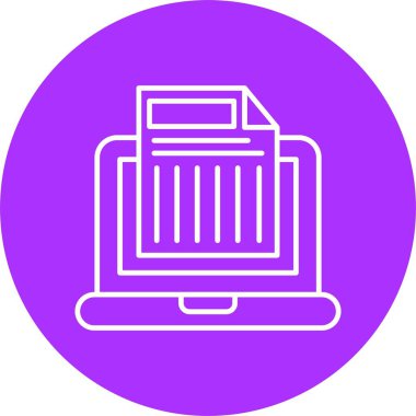 Dosya Satırı Çemberi Simgesi