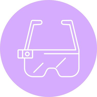 Gözlük Çizgisi Çemberi Simgesi