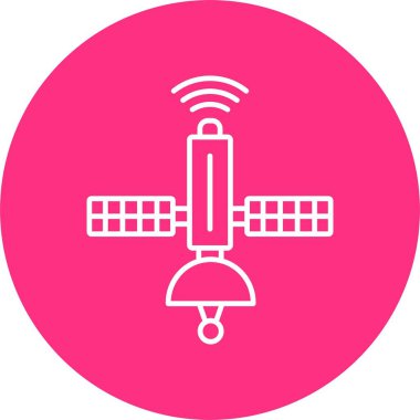 Uydu Satırı Çemberi Simgesi