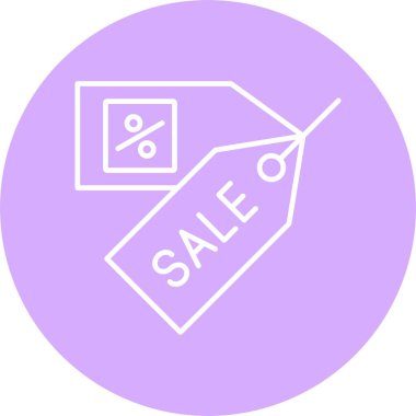 Satış Çizgisi Çemberi Simgesi