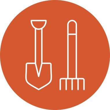 Pitchfork Çizgi Çemberi Simgesi