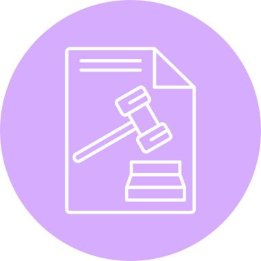 Hukuk Satırı Çemberi Simgesi