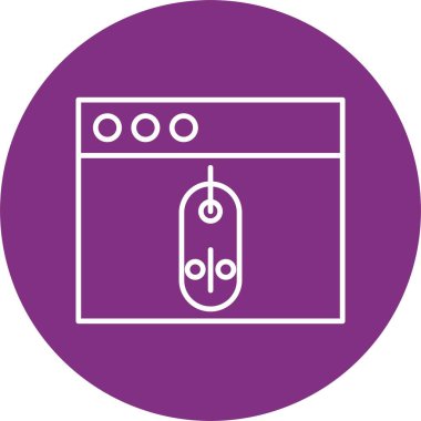 Çevrimiçi Çember Alışveriş Hattı Çemberi Simgesi