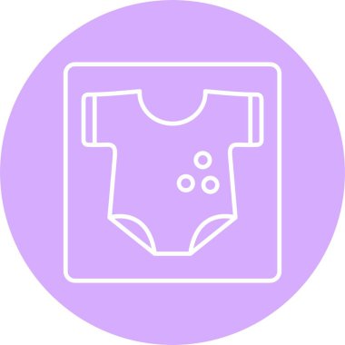 Bebek Elbiseleri Çizgisi Çemberi Simgesi