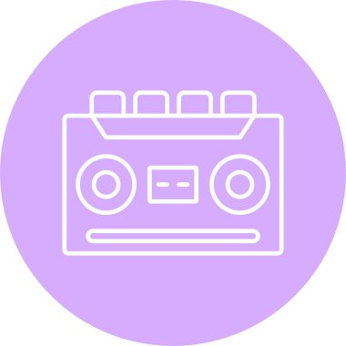 Kasetçalar Satır Çemberi Simgesi