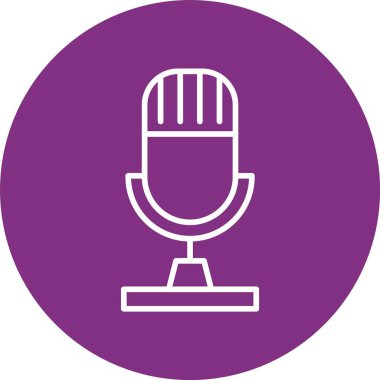 Mikrofon Hattı Çemberi Simgesi