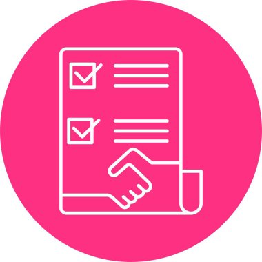 Anlaşma Çizgisi Çemberi Simgesi