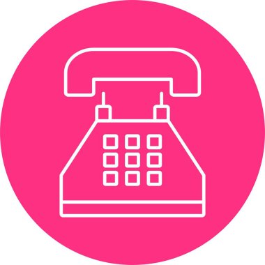 Telefon Hattı Çemberi Simgesi