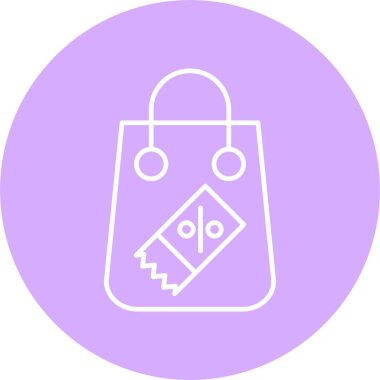 İndirimli Satır Çemberi Simgesi