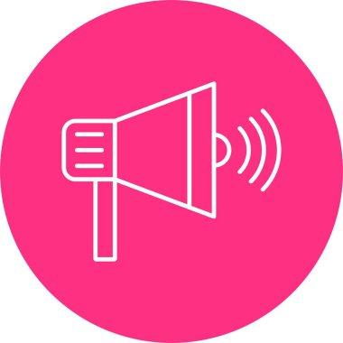 Duyuru Satırı Çemberi Simgesi