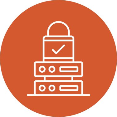 Veri Koruma Hattı Çemberi Simgesi