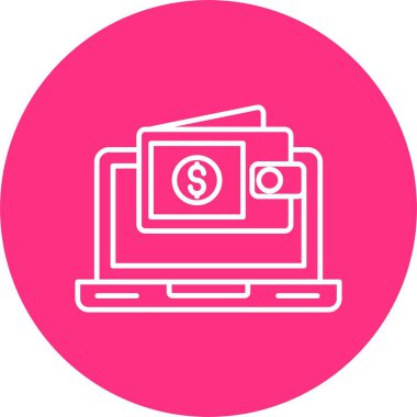 Cüzdan Satırı Çemberi Simgesi